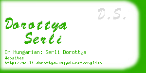 dorottya serli business card